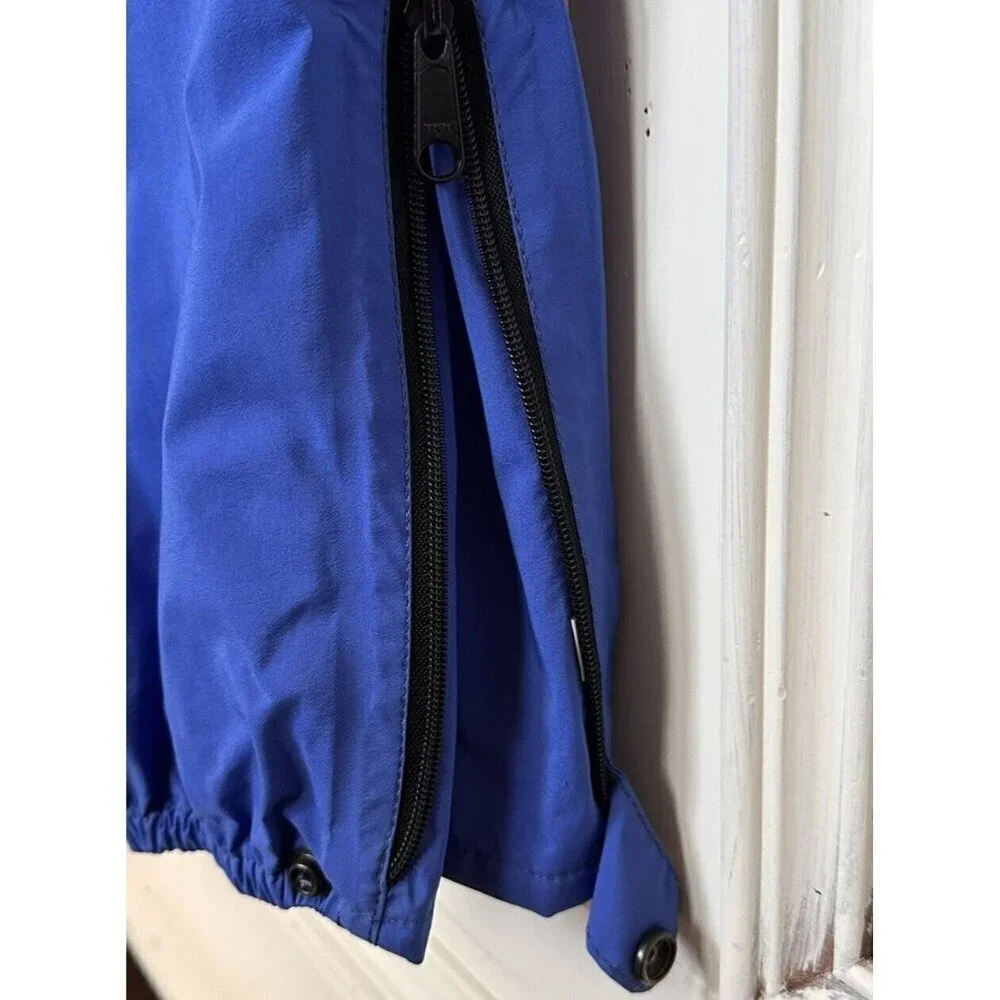 Log House Designs Mens Medium Pant Gore-Tex Leg Zip Blue Hiking Outdoor